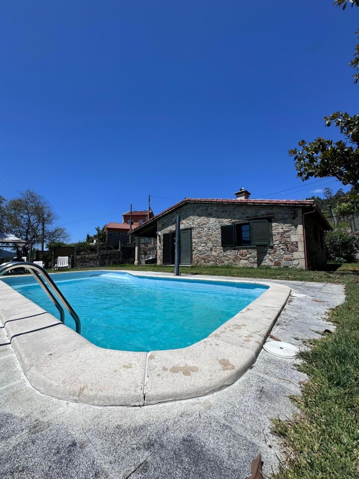 Casa 2 Habitaciones Con Piscina Y Cenador Al Aire Libre 庞特维德拉 外观 照片
